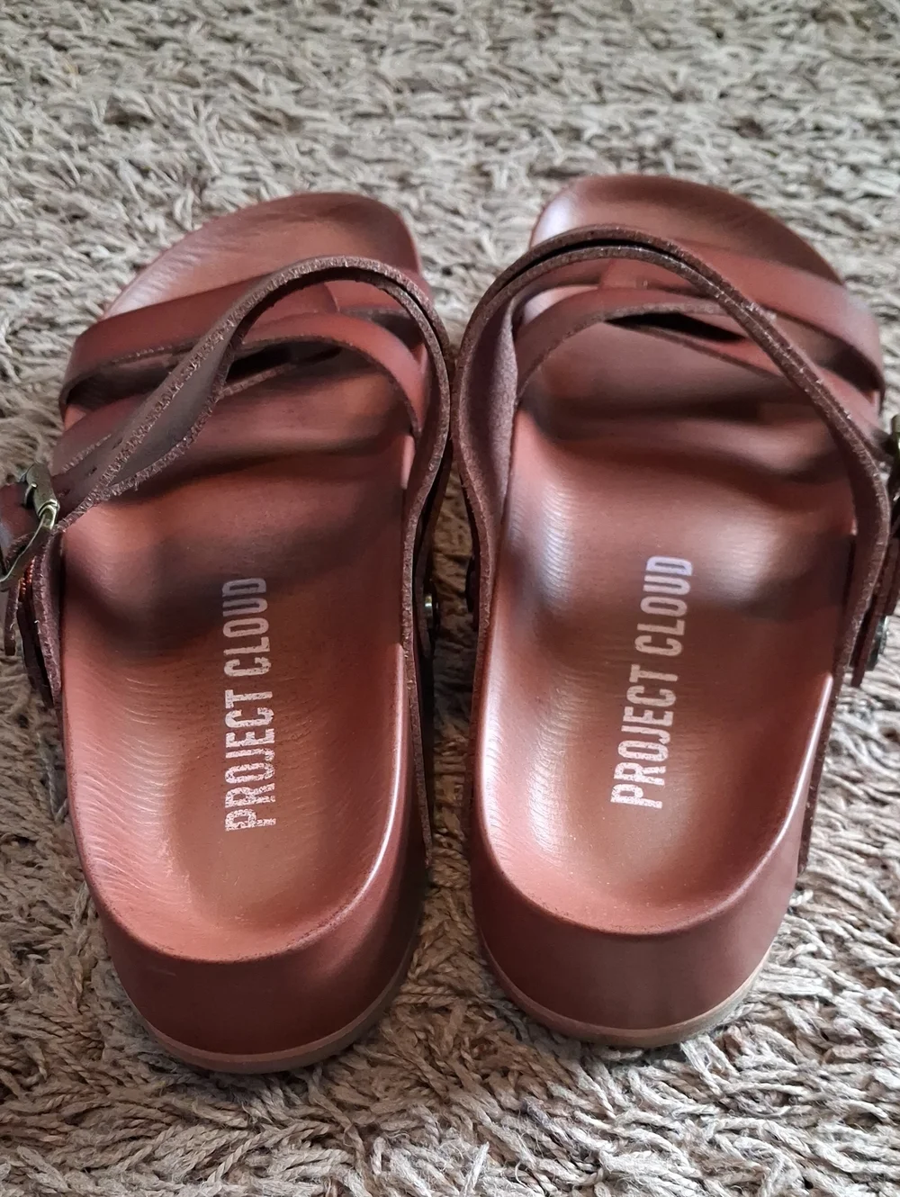 Women's Project Cloud Platform Sandals Strappy Wedges Size 10.5